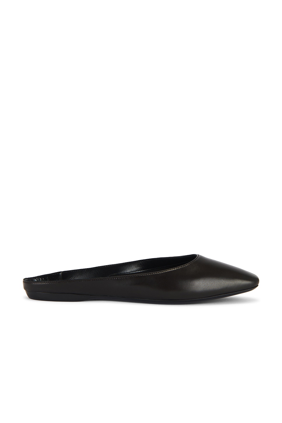 Image 1 of Saint Laurent Lido Flat Mule in Harris Eagle Brown