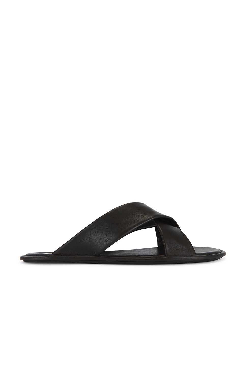 Image 1 of Saint Laurent Talha Flat Sandal in Harris Eagle Brown