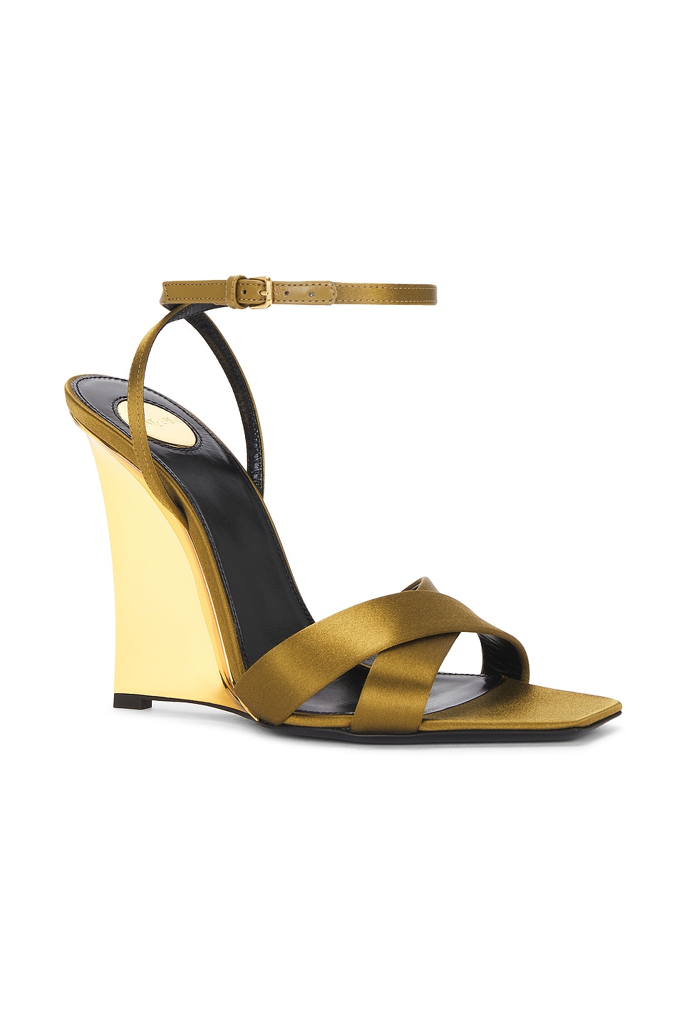 SAINT LAURENT LYDIA WEDGE SANDAL 