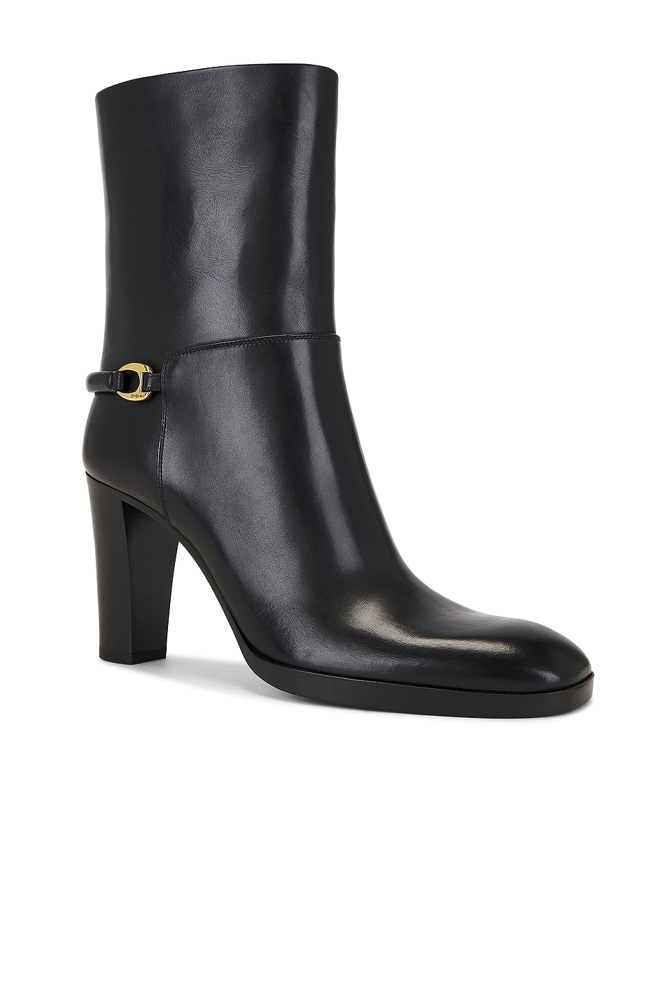 Saint Laurent Chemena Boot In Black