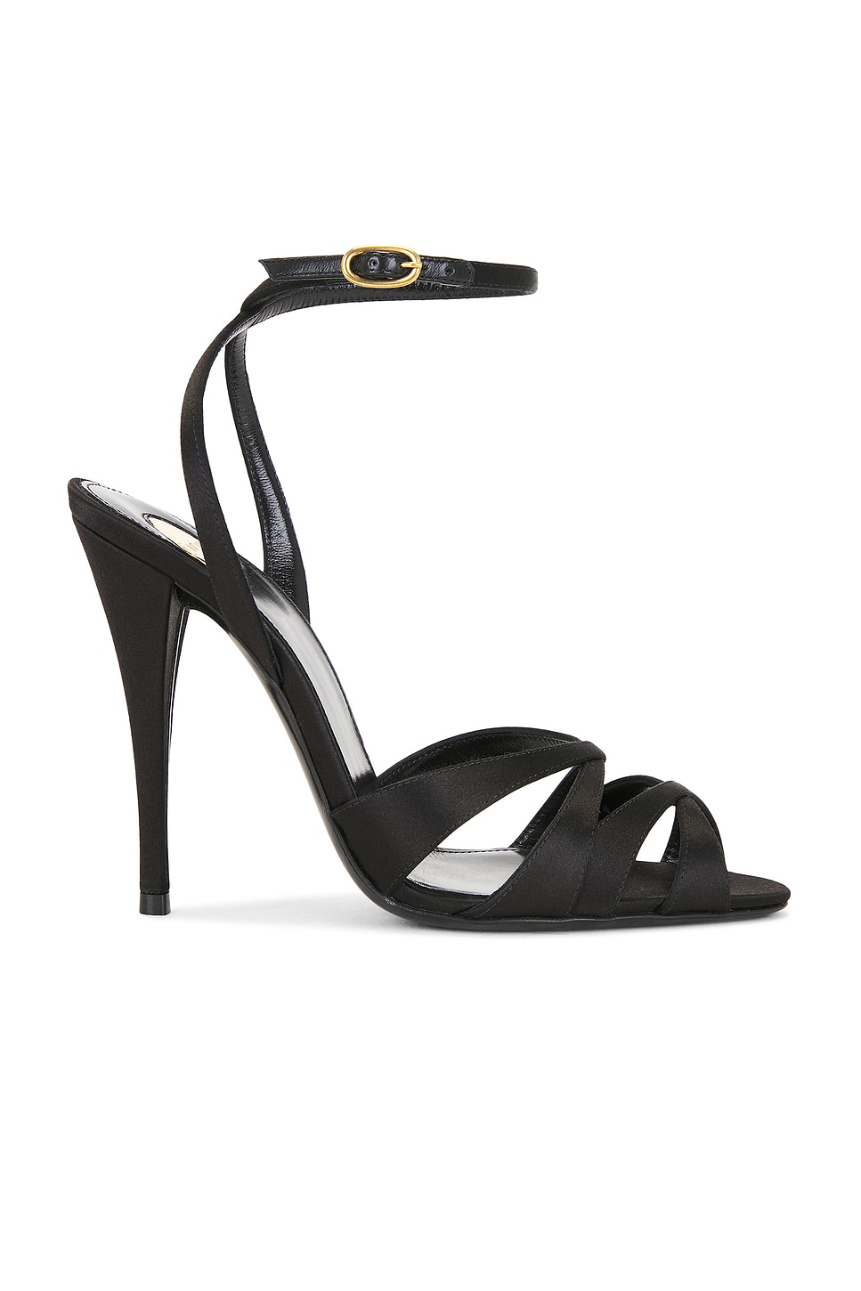 Saint Laurent Touze Heeled Sandal In Black