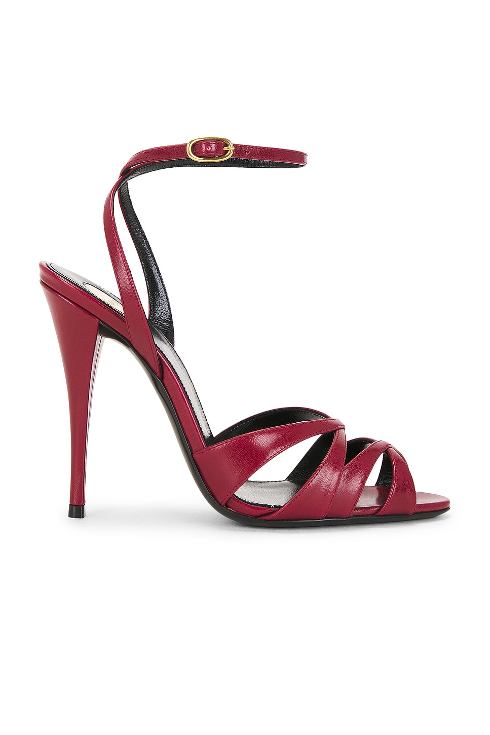 Saint Laurent Touze Heeled Sandal In Purple
