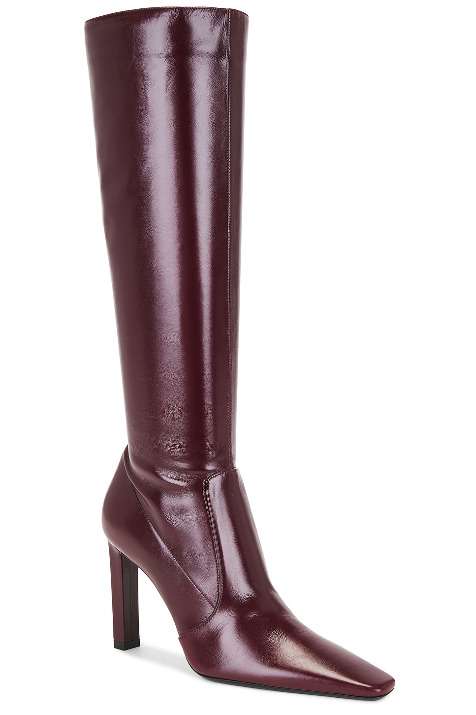 Saint Laurent Jerome Boot In Burgundy