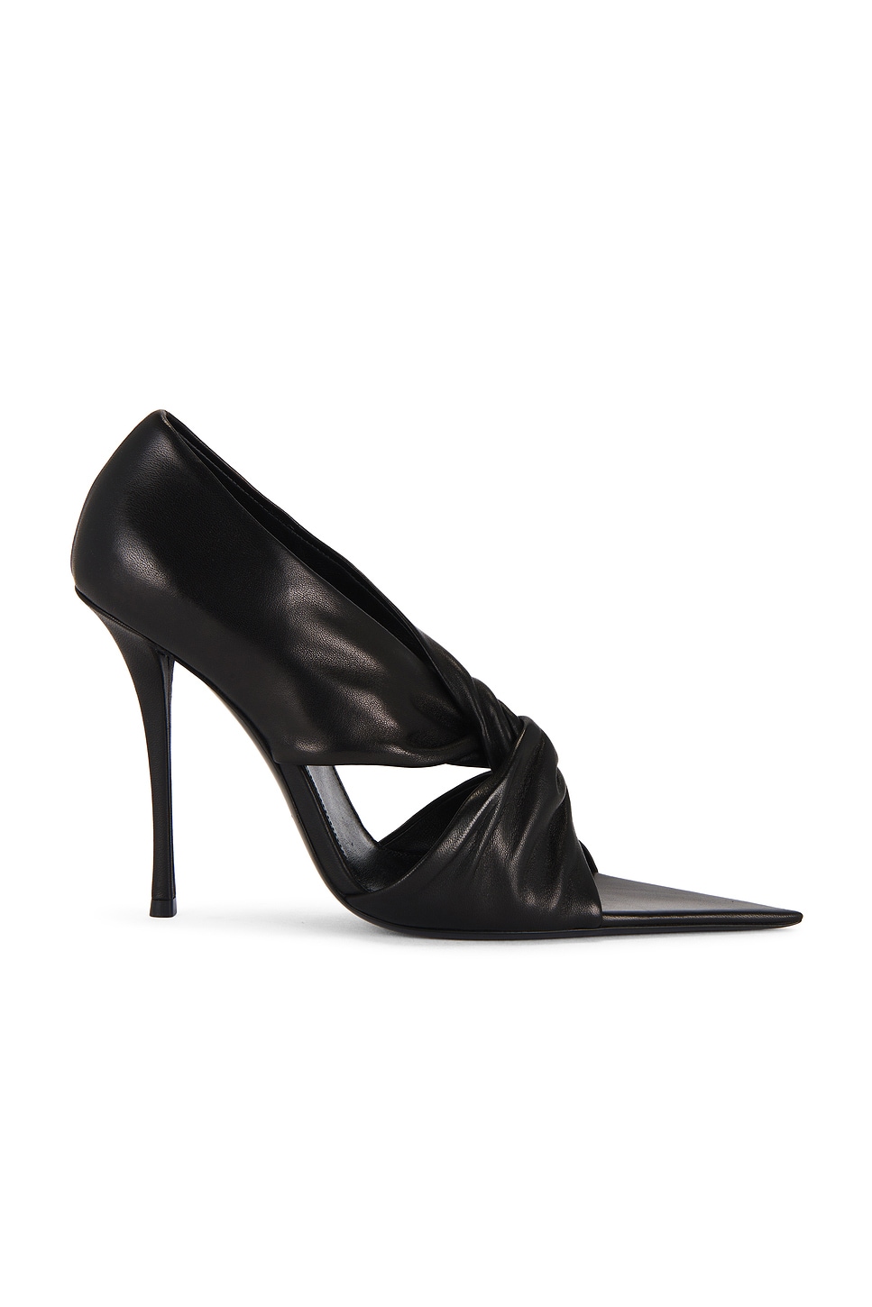 Saint Laurent Malika Heeled Sandal In Black