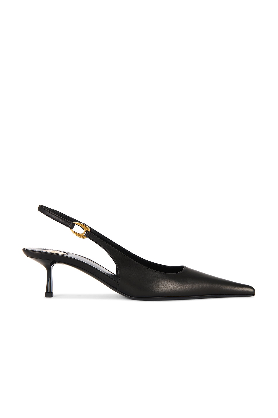 Saint Laurent Casanova Kitten Heel In Black
