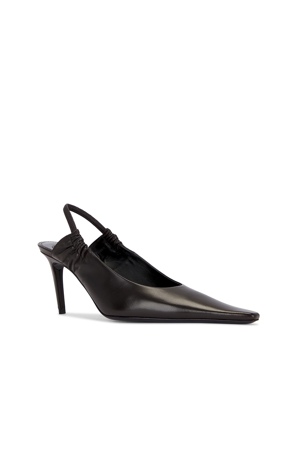 Saint Laurent Doville Slingback Pump In Brown