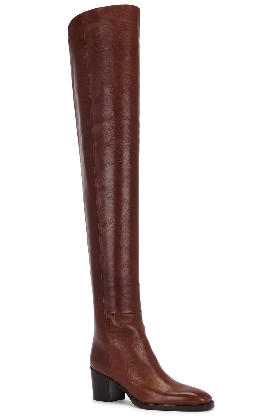 Saint Laurent Berry Boot In Brown