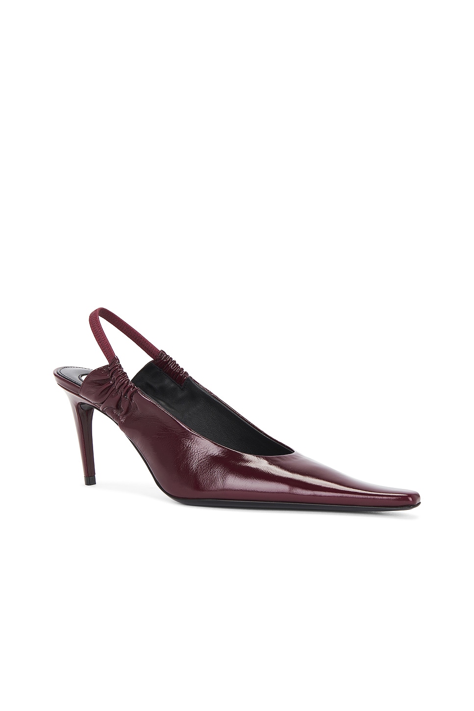 Saint Laurent Anne-marie Pump In Burgundy