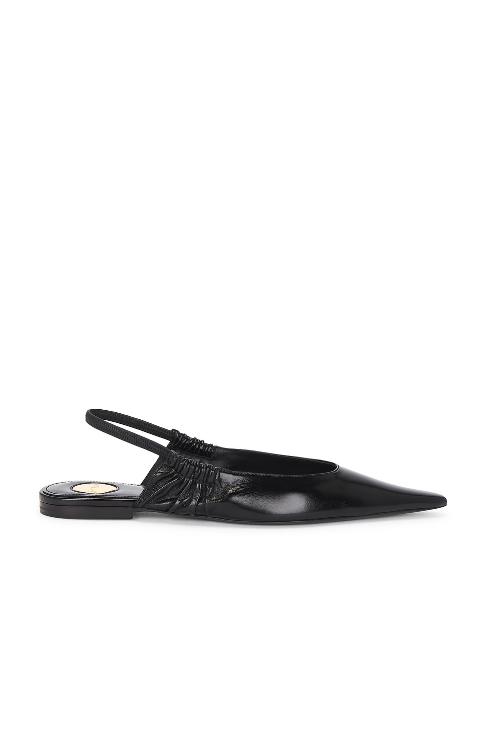 Saint Laurent Anne-marie Slingback Flat In Black