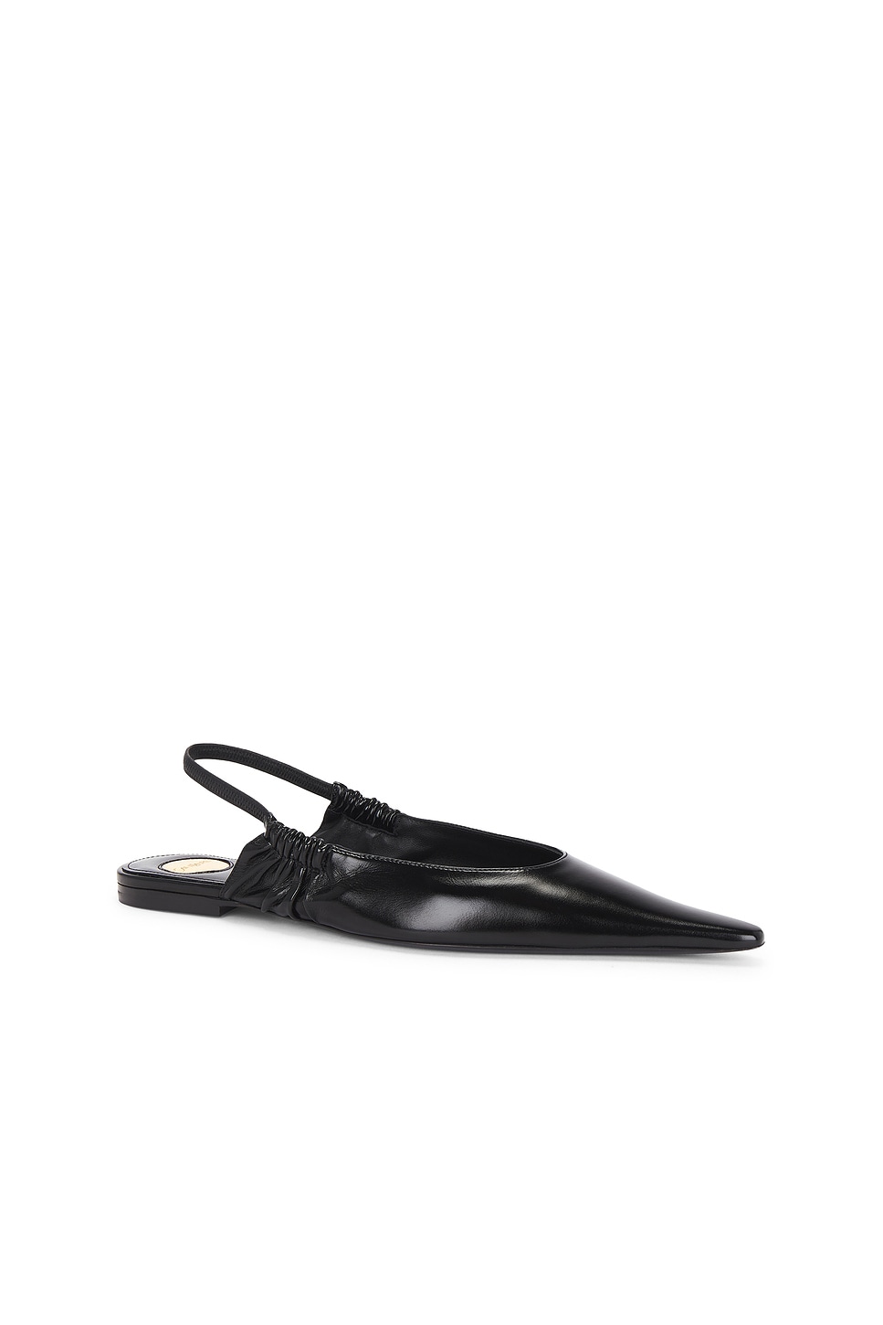 Saint Laurent Anne-marie Slingback Flat In Black