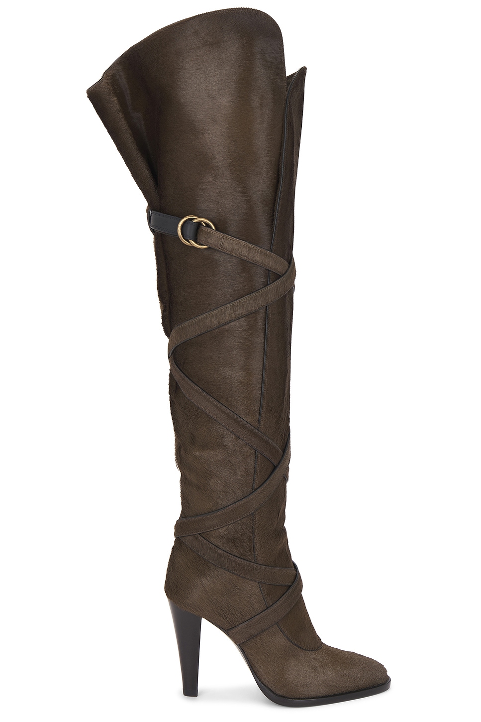 Saint Laurent Chaka Boot In Brown