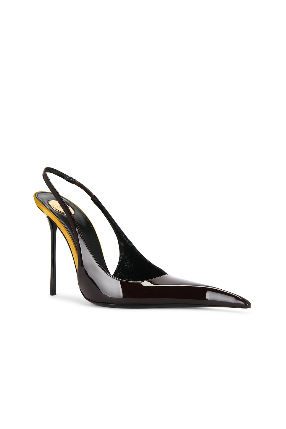 Saint Laurent Amalia Slingback Pump In Black