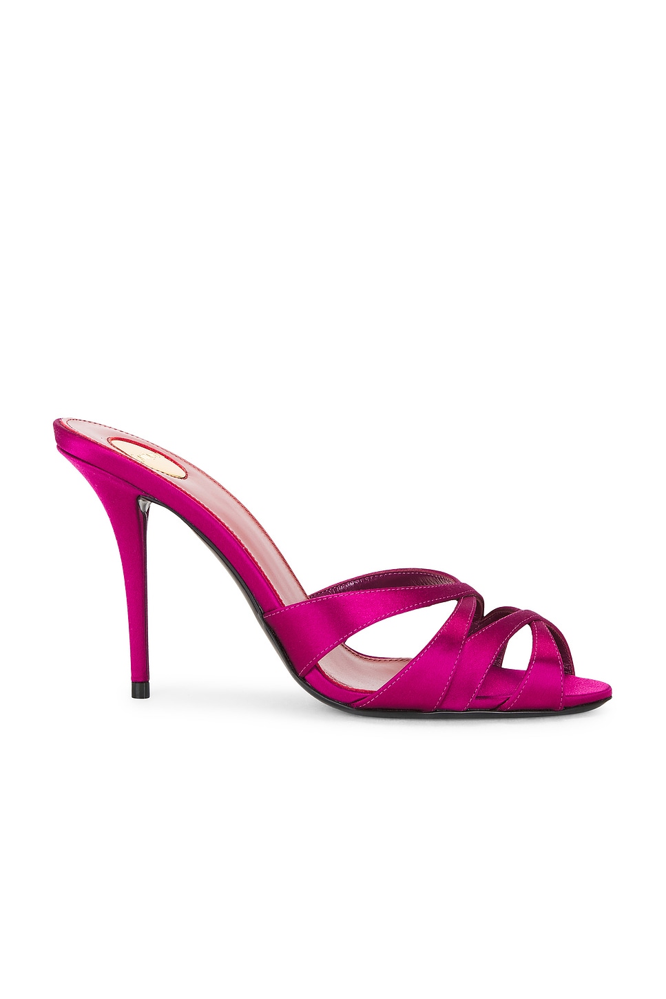 Image 1 of Saint Laurent Chandelle Mule Sandal in Smashed Prune