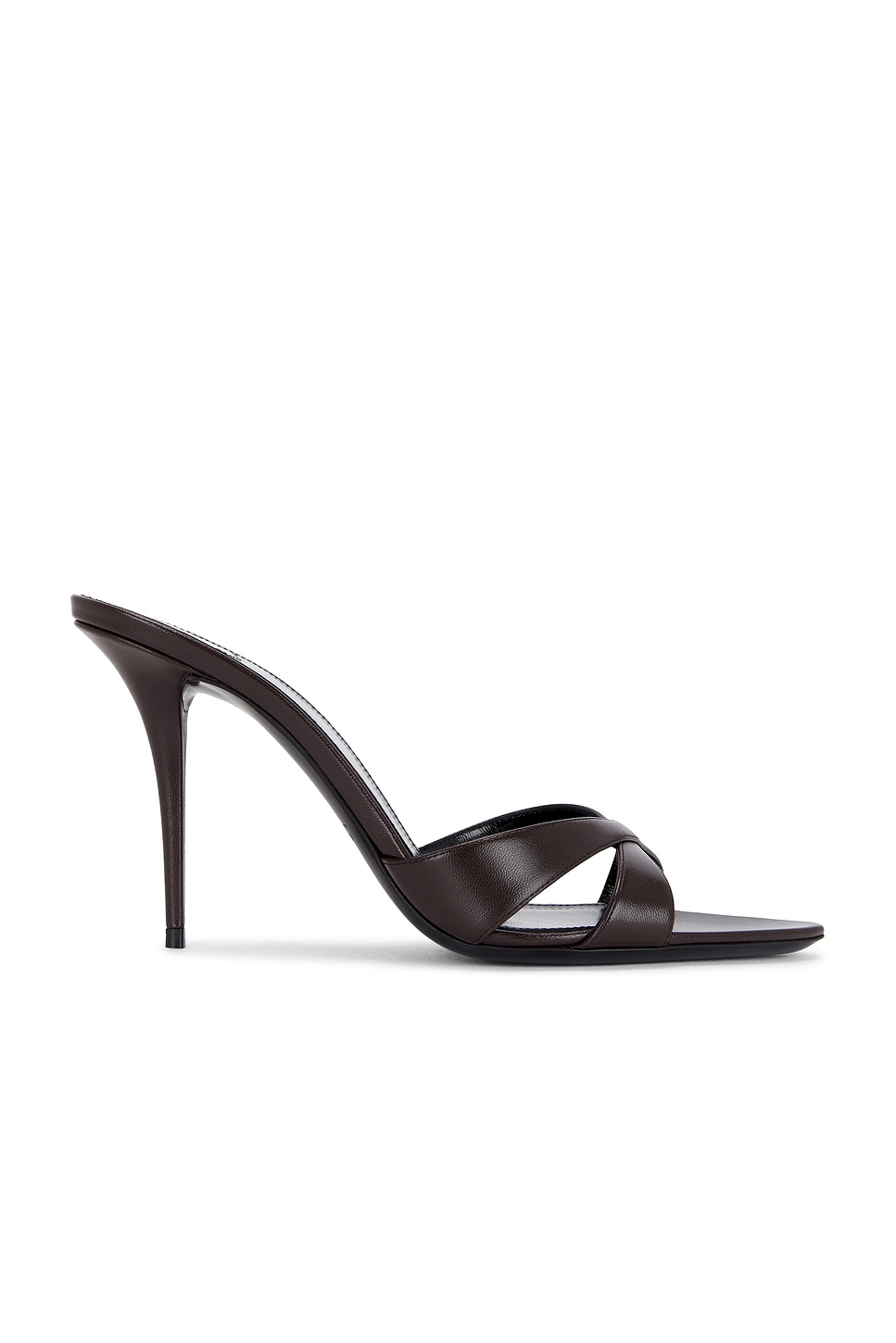 Image 1 of Saint Laurent Kirat Mule Sandal in Dark Wine