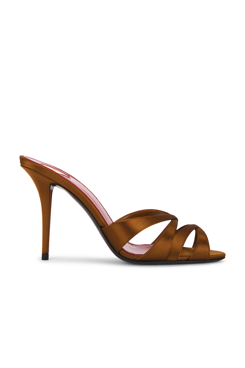 Saint Laurent Chandelle Mule Sandal In Brown