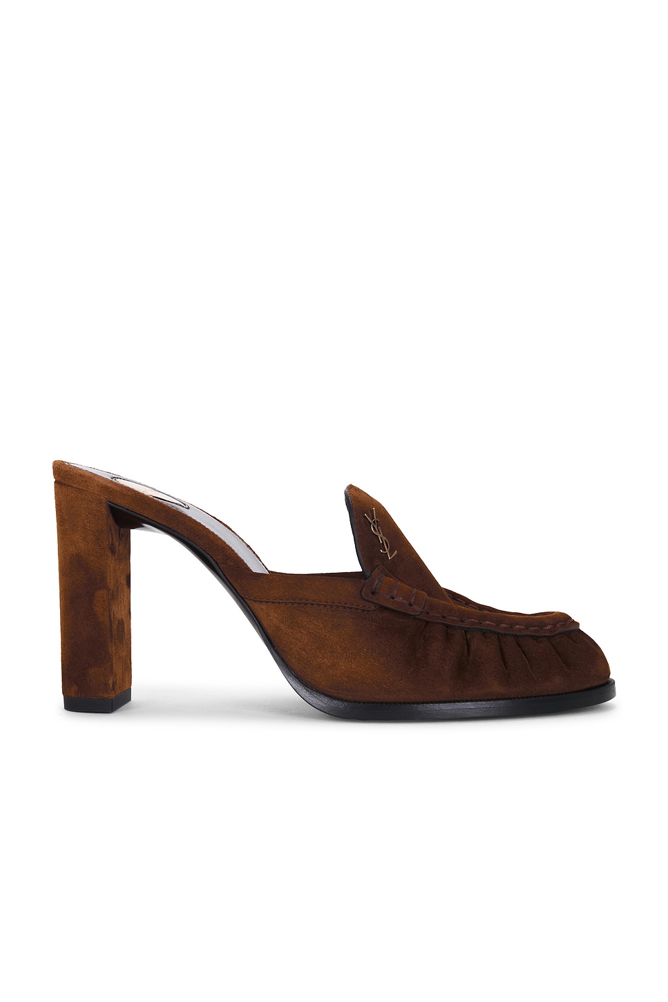 Saint Laurent Magnum Pump Mule in Brown
