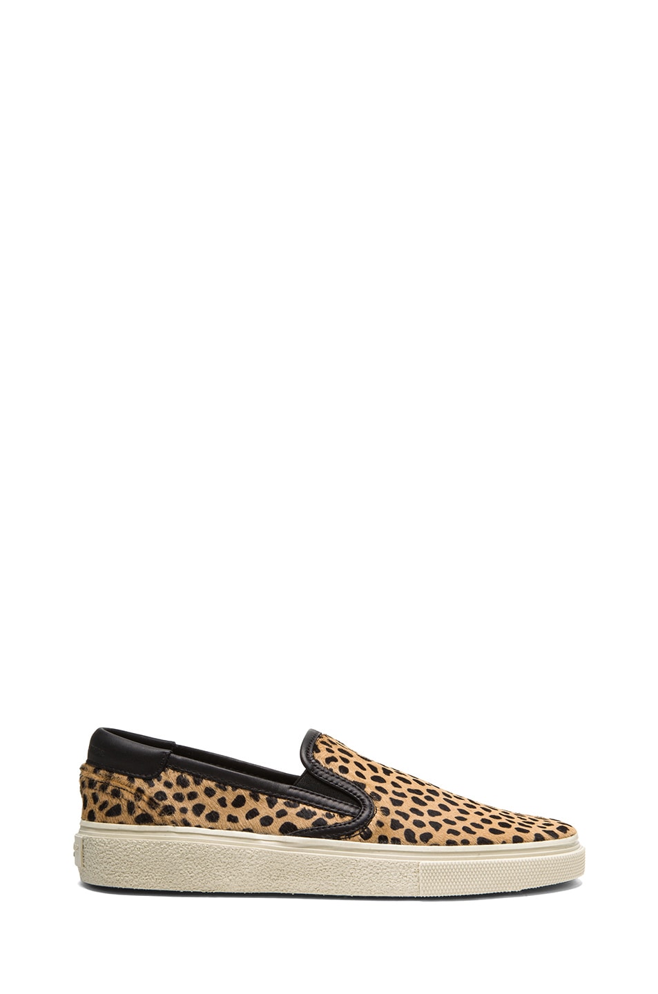 Image 1 of Saint Laurent Skate Calf Hair Slip-On Sneakers in Leopard Print