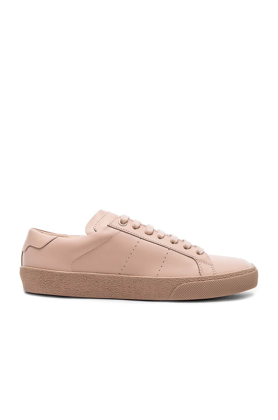 Image 1 of Saint Laurent Leather Court Classic Sneakers in Light Pink