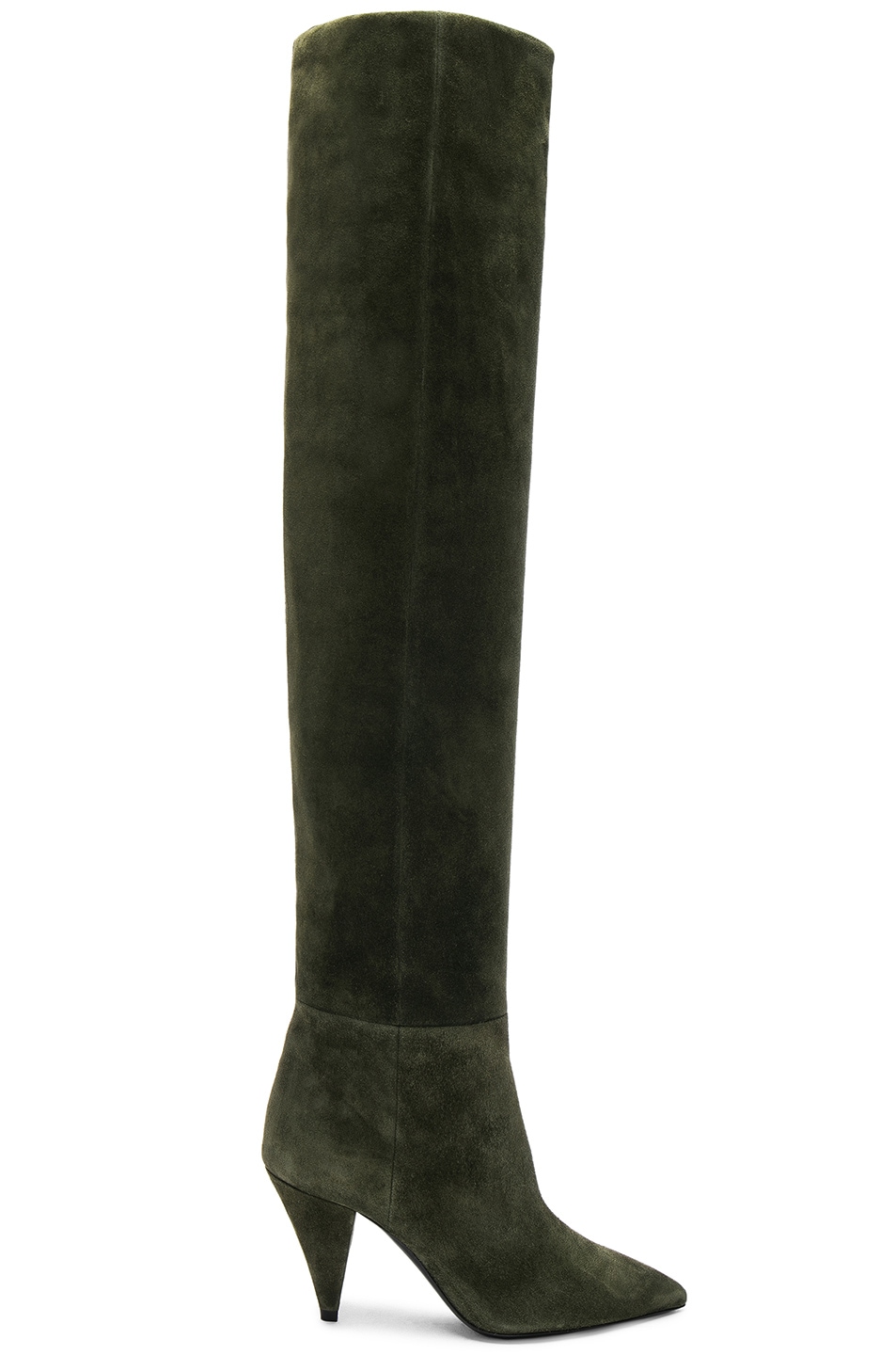 army green knee high boots