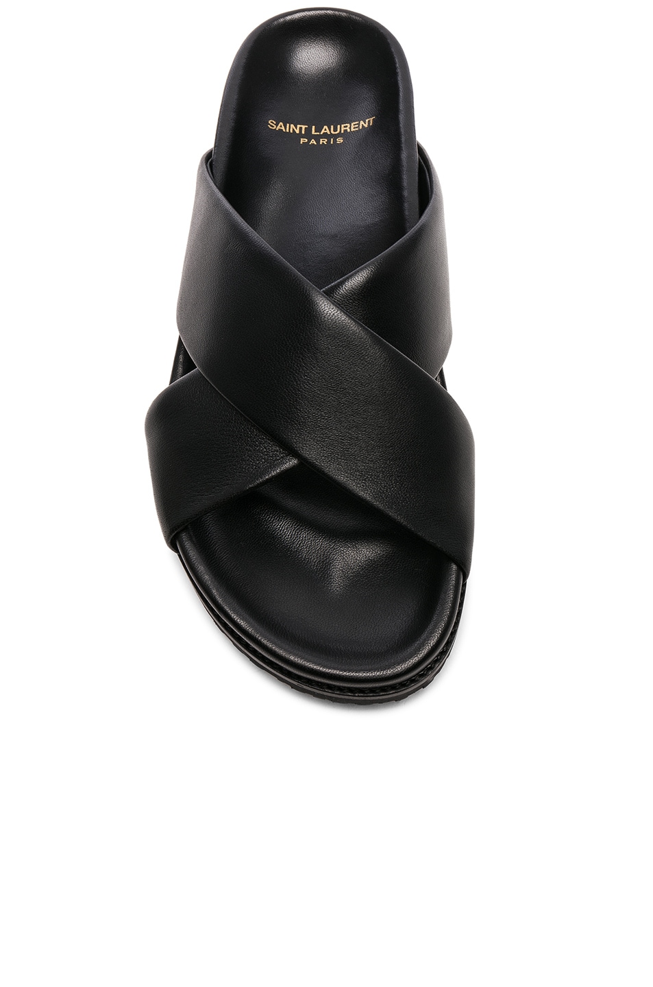 saint laurent jimmy leather slides