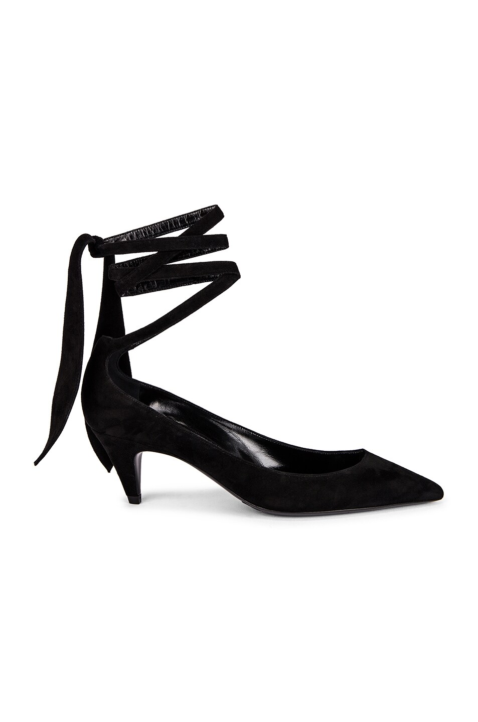 Image 1 of Saint Laurent Charlotte Kitten Heel in Black