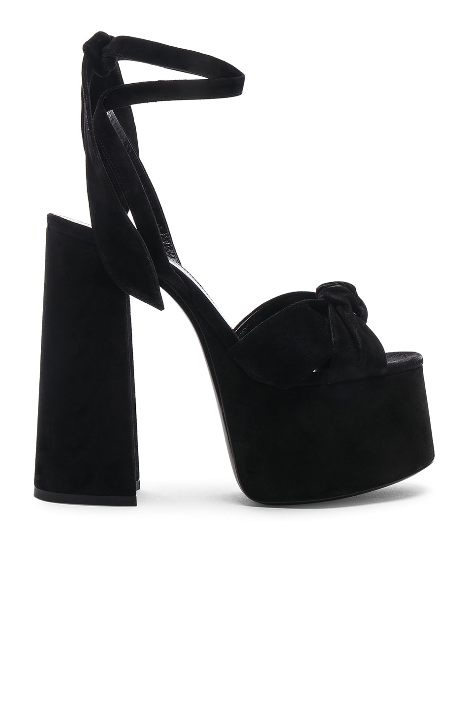 Image 1 of Saint Laurent Platform Sandals in Black