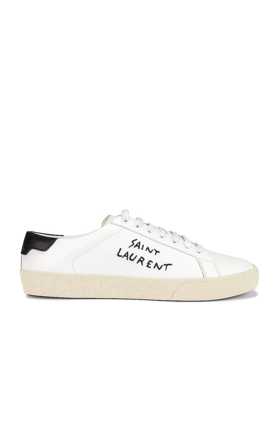 Image 1 of Saint Laurent Signature Sneakers in White & Black