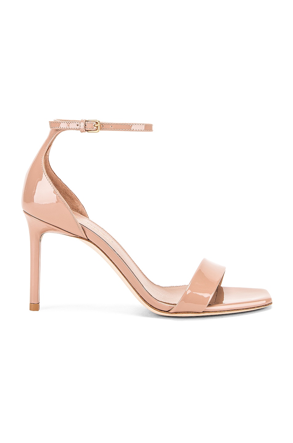 Image 1 of Saint Laurent Amber Ankle Strap Sandals in Nude Rose