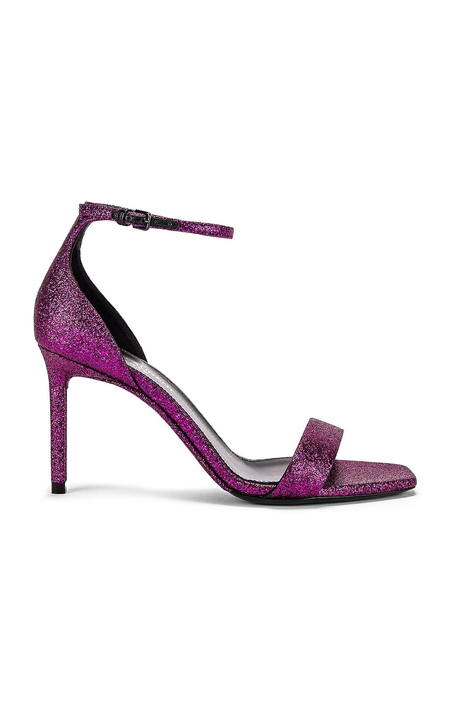 Image 1 of Saint Laurent Amber Ankle Strap Sandals in Fuchsia