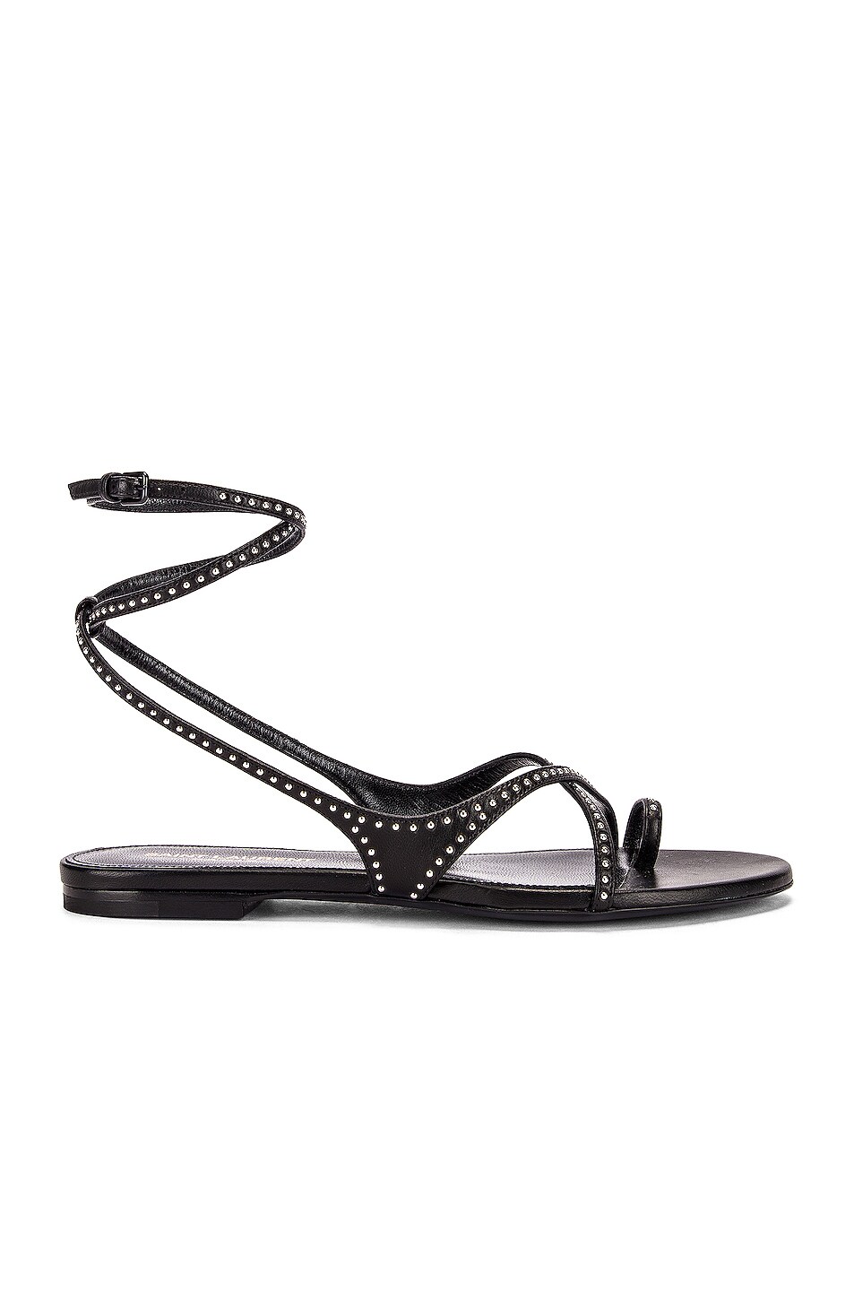 Image 1 of Saint Laurent Gia Ankle Sandals in Black