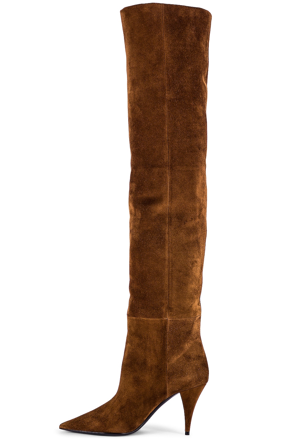 saint laurent suede over the knee boots
