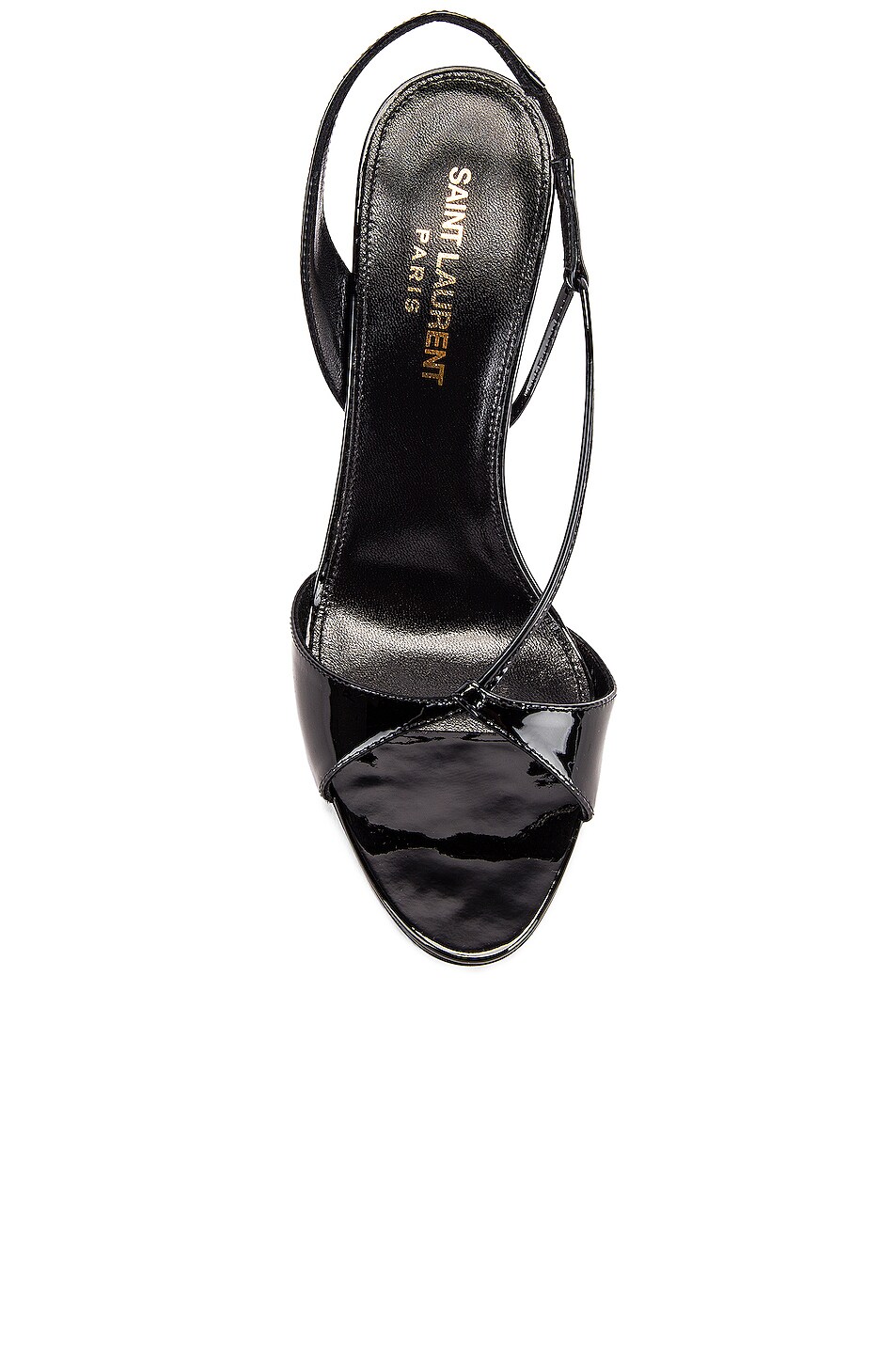 saint laurent anouk patent slingback sandals