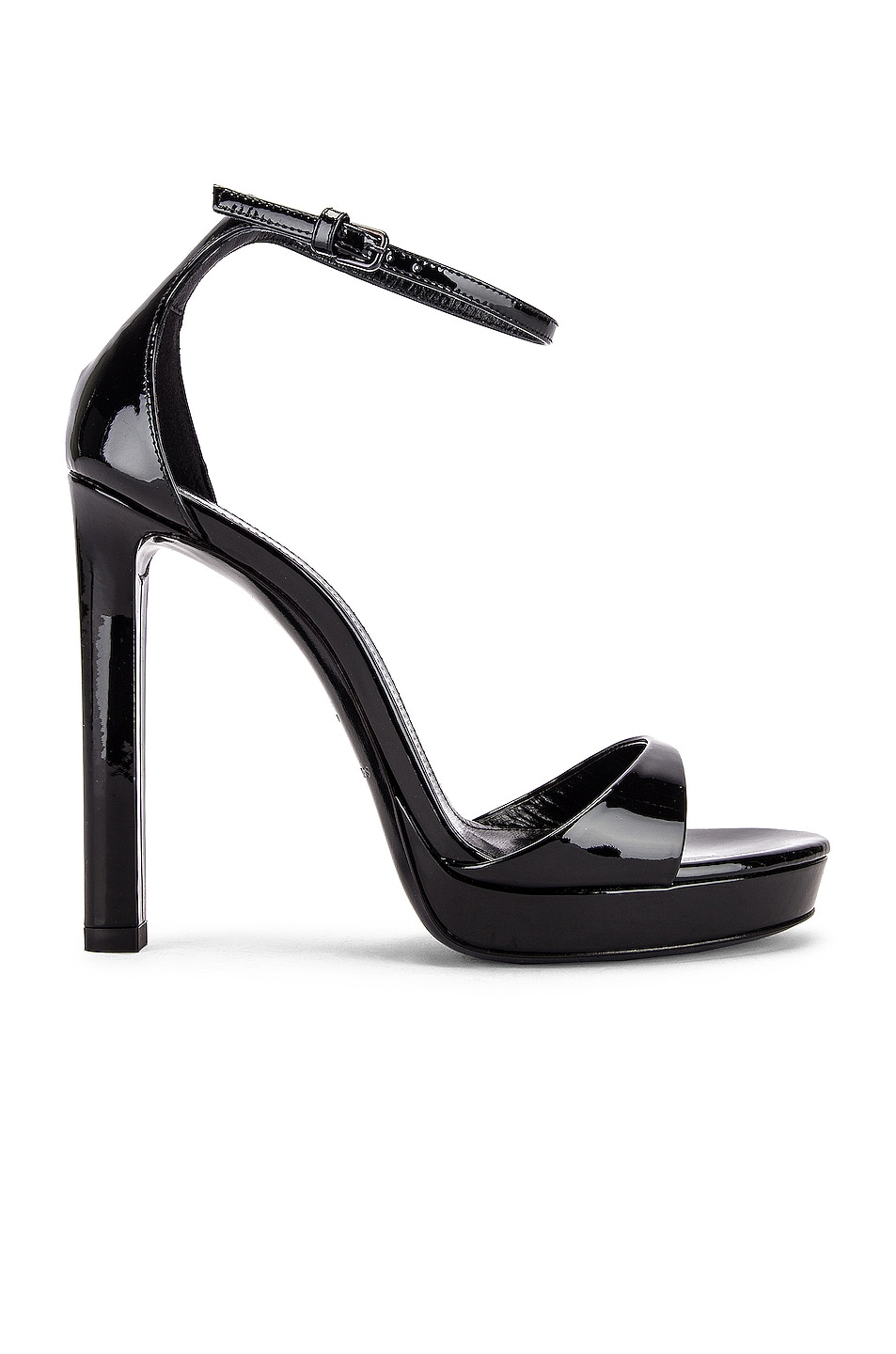 Image 1 of Saint Laurent Hall Ankle Strap Sandals in Black