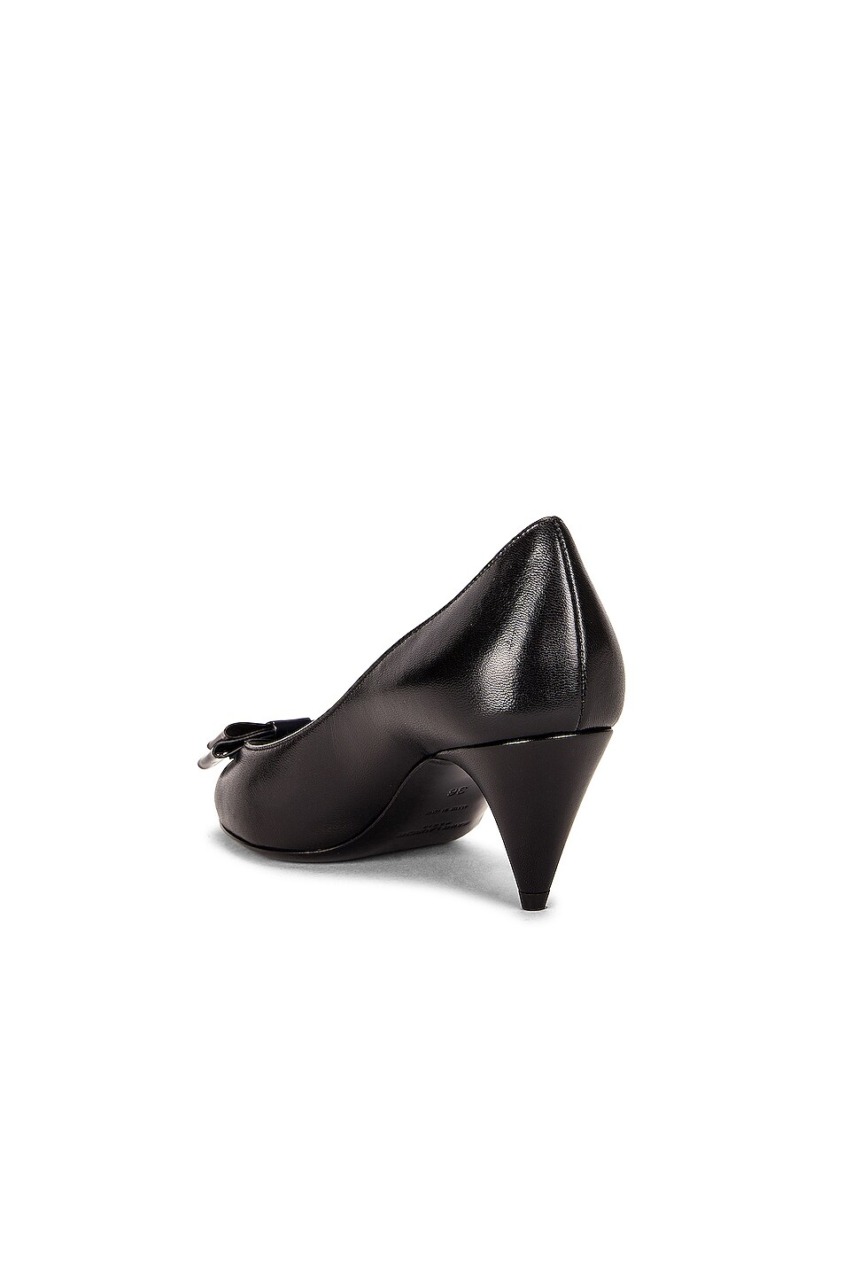 saint laurent pierrot leather pumps