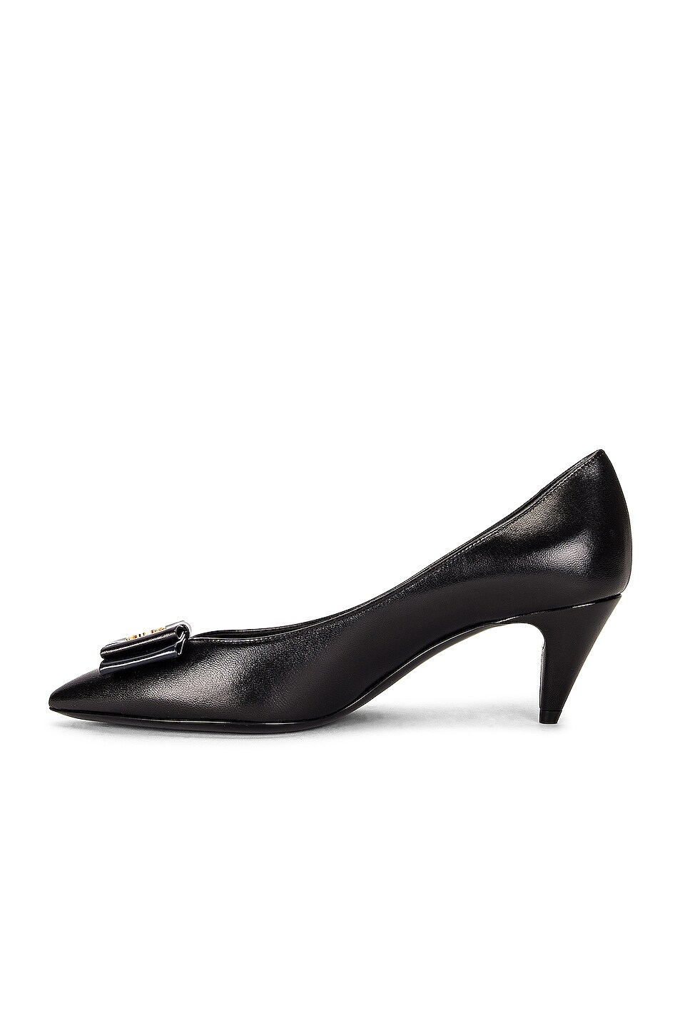 Saint Laurent Pierrot YSL Pumps in Nero & Navy | FWRD