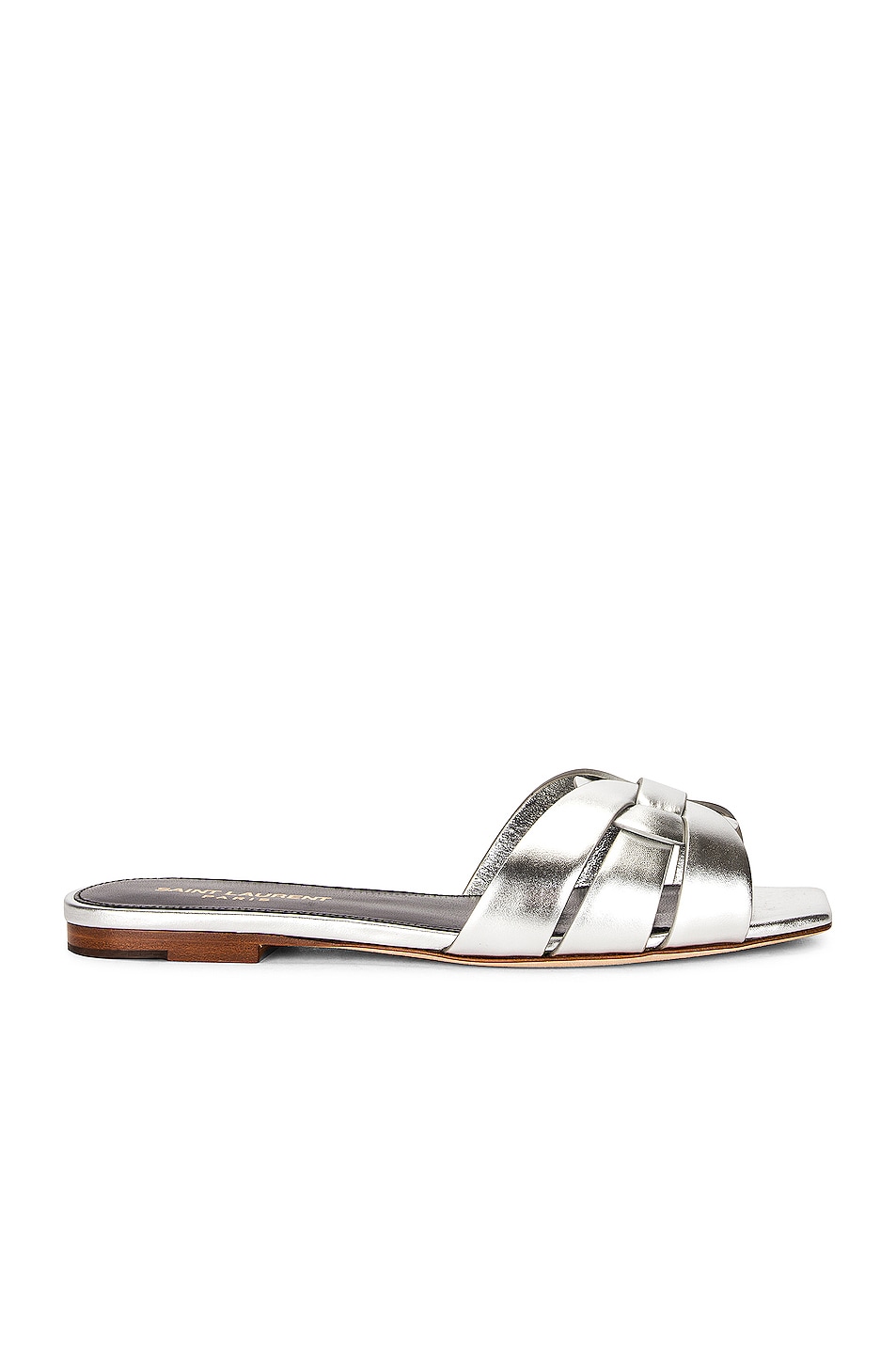 Image 1 of Saint Laurent Nu Pieds Sandals in Silver