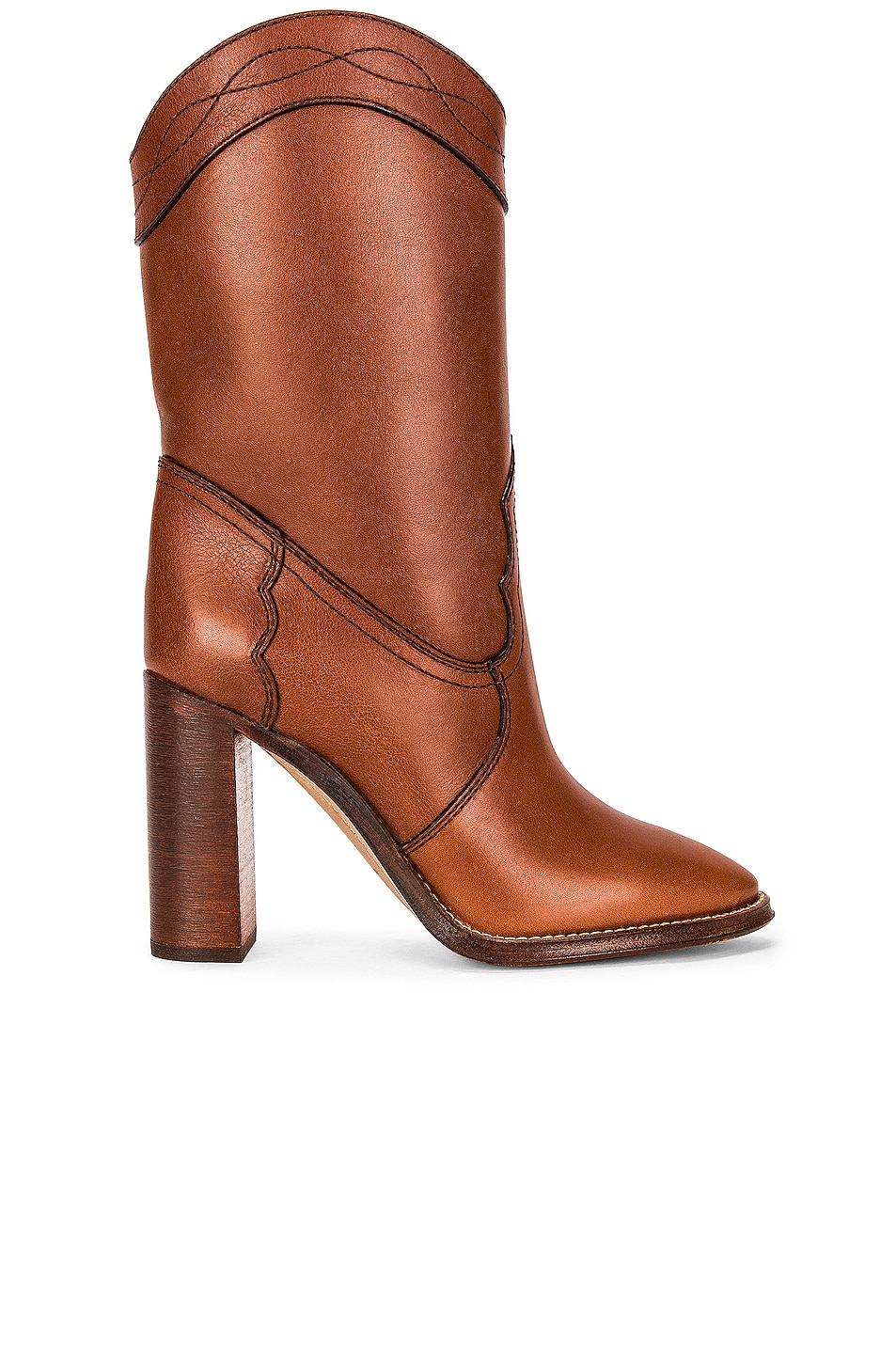 Image 1 of Saint Laurent Kate Booties in New Papaya