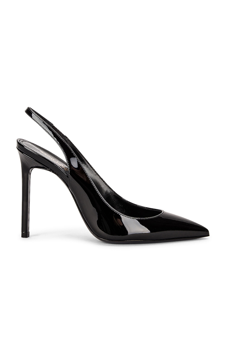Image 1 of Saint Laurent Anja Slingback Heels in Noir