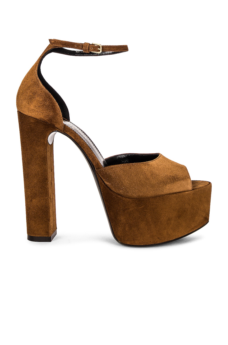 Image 1 of Saint Laurent Jodie Platform Sandals in Land