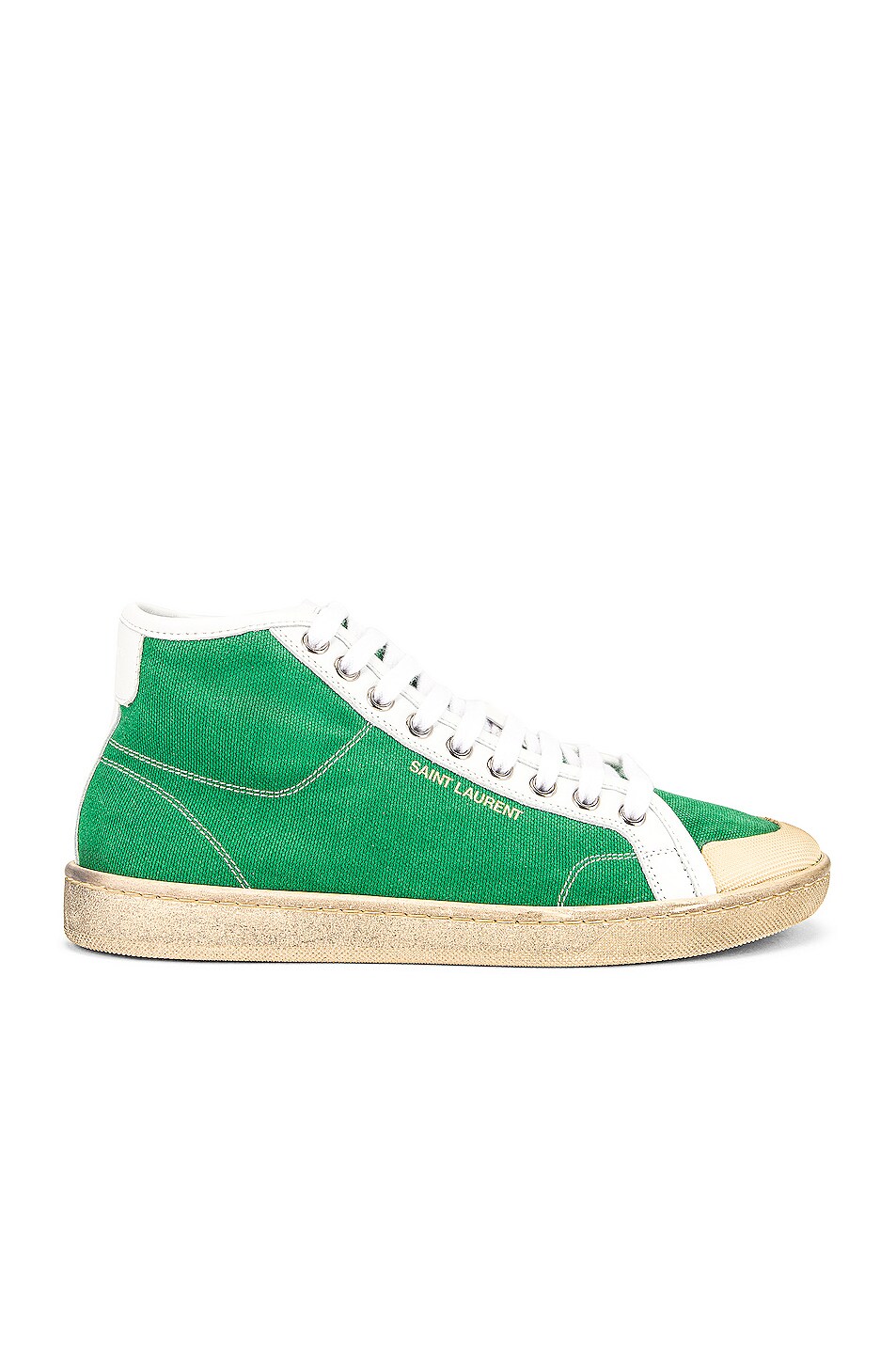 Image 1 of Saint Laurent SL39 Sneakers in Verde & Blanc Optique
