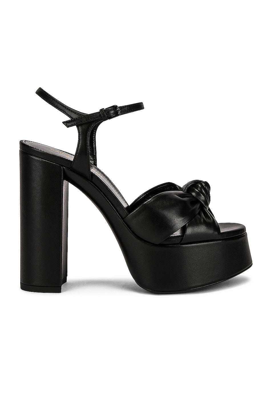 Image 1 of Saint Laurent Bianca Platform Sandals in Nero
