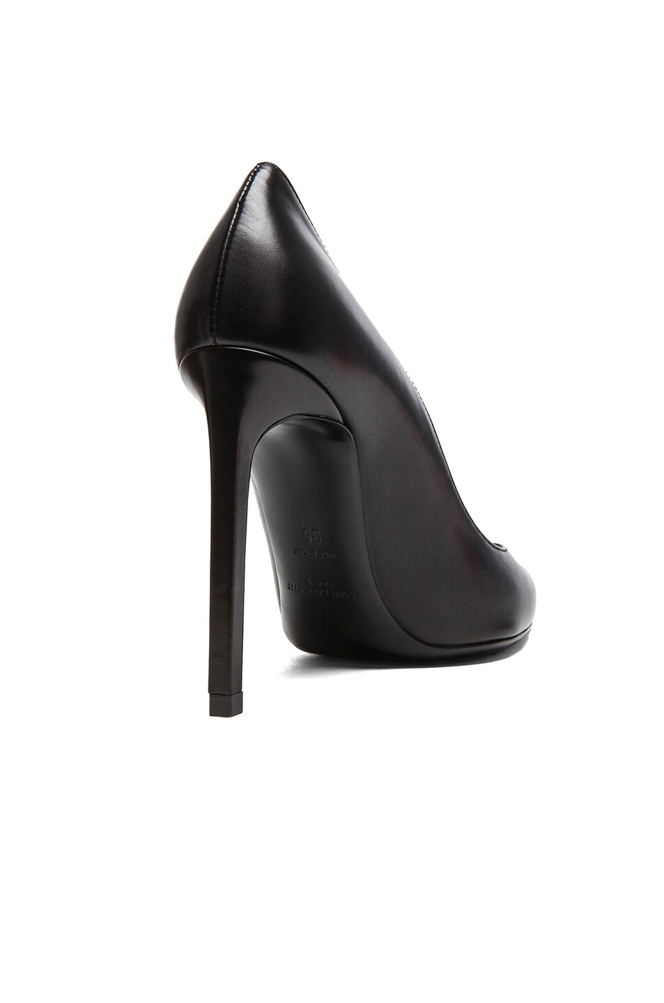 Saint Laurent Paris Calfskin Leather Pumps in Black | FWRD