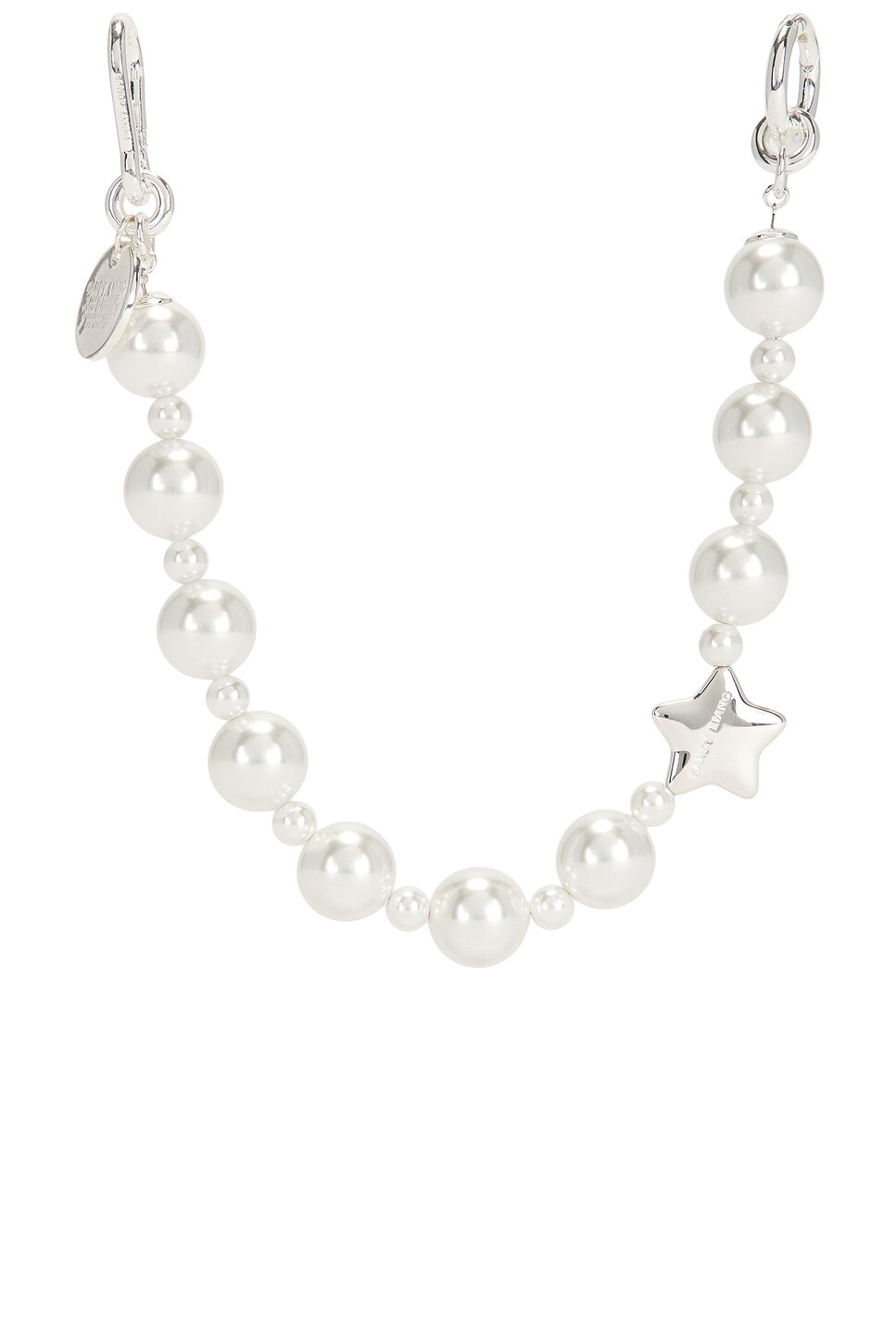 Sandy Liang Pearl Key Charm in White