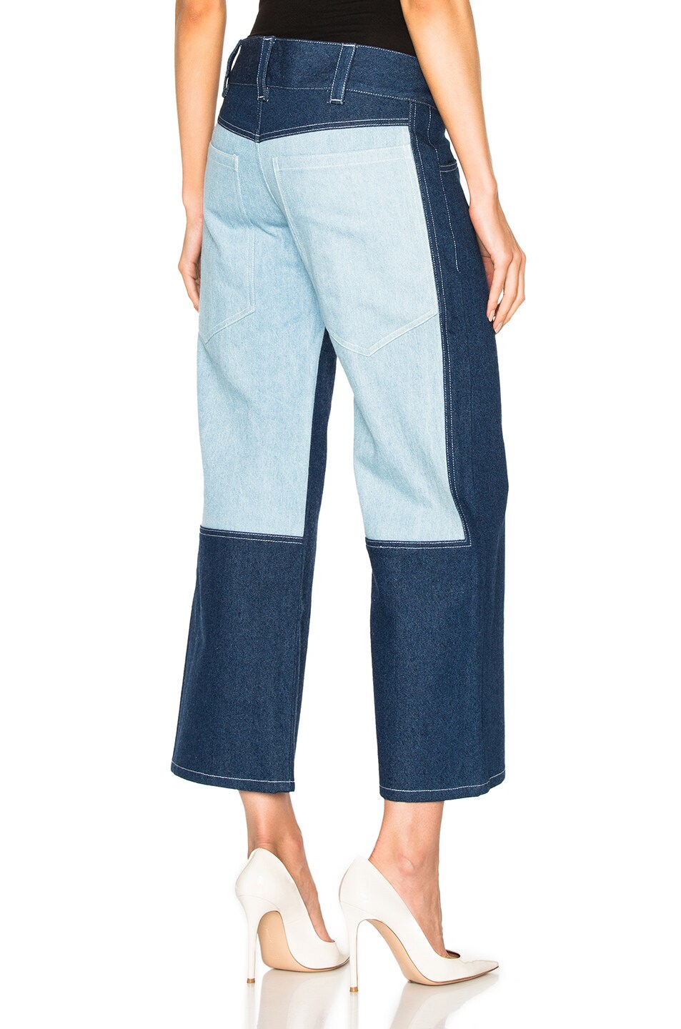 Image 1 of Sandy Liang Gemini Jeans in Combo Denim