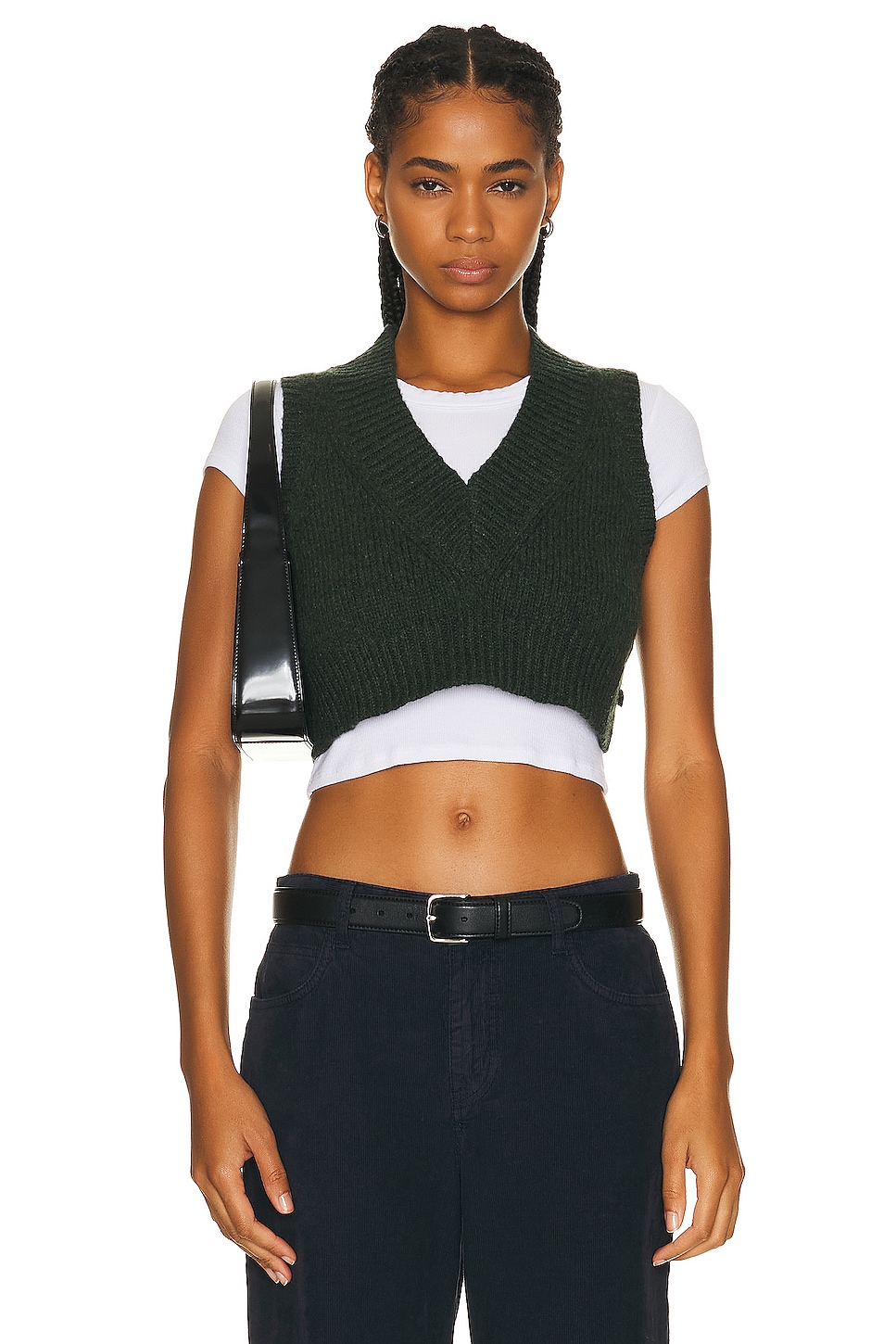 Image 1 of Sandy Liang Marg Vest in Pine
