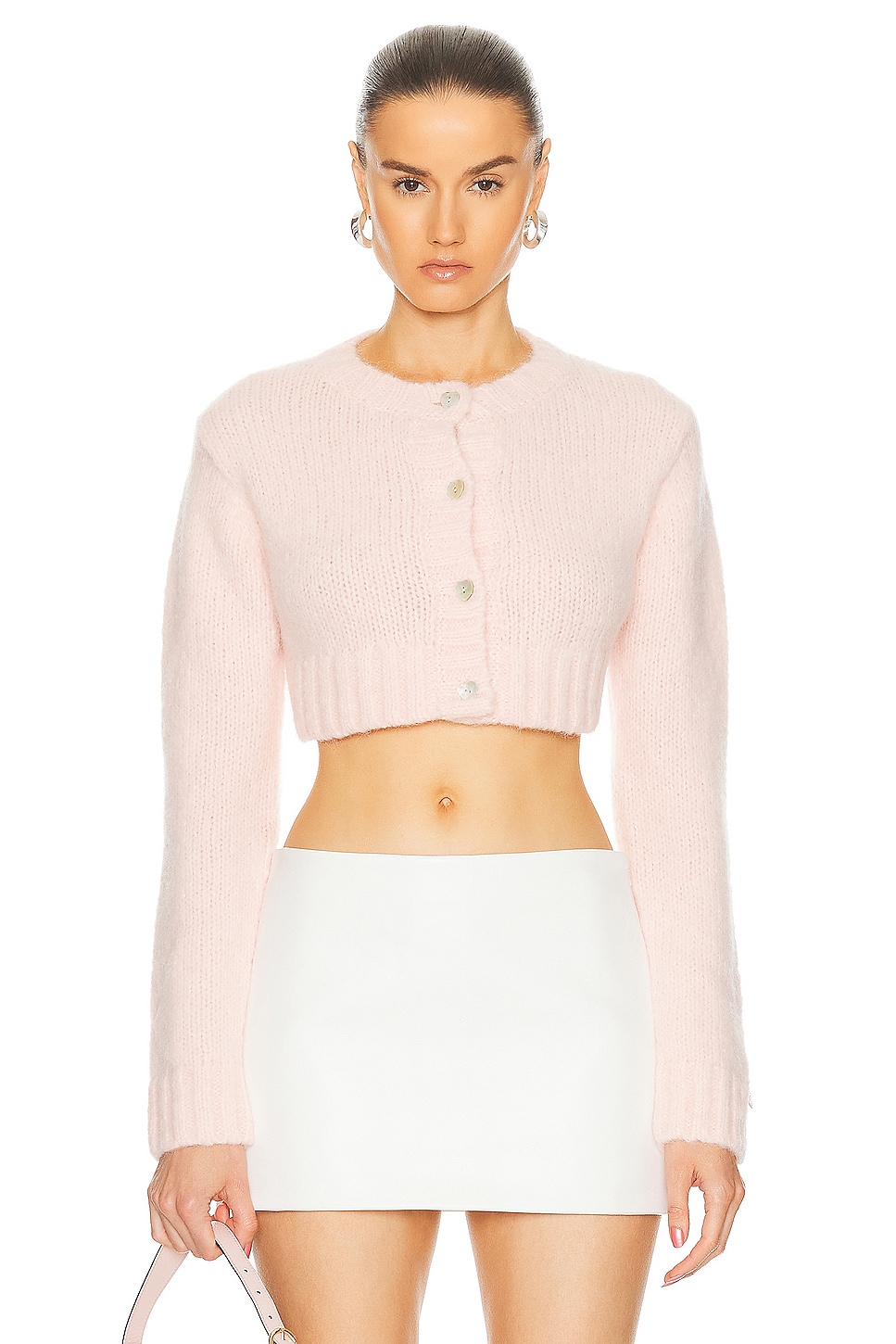 Image 1 of Sandy Liang Ito Cardigan in Blush