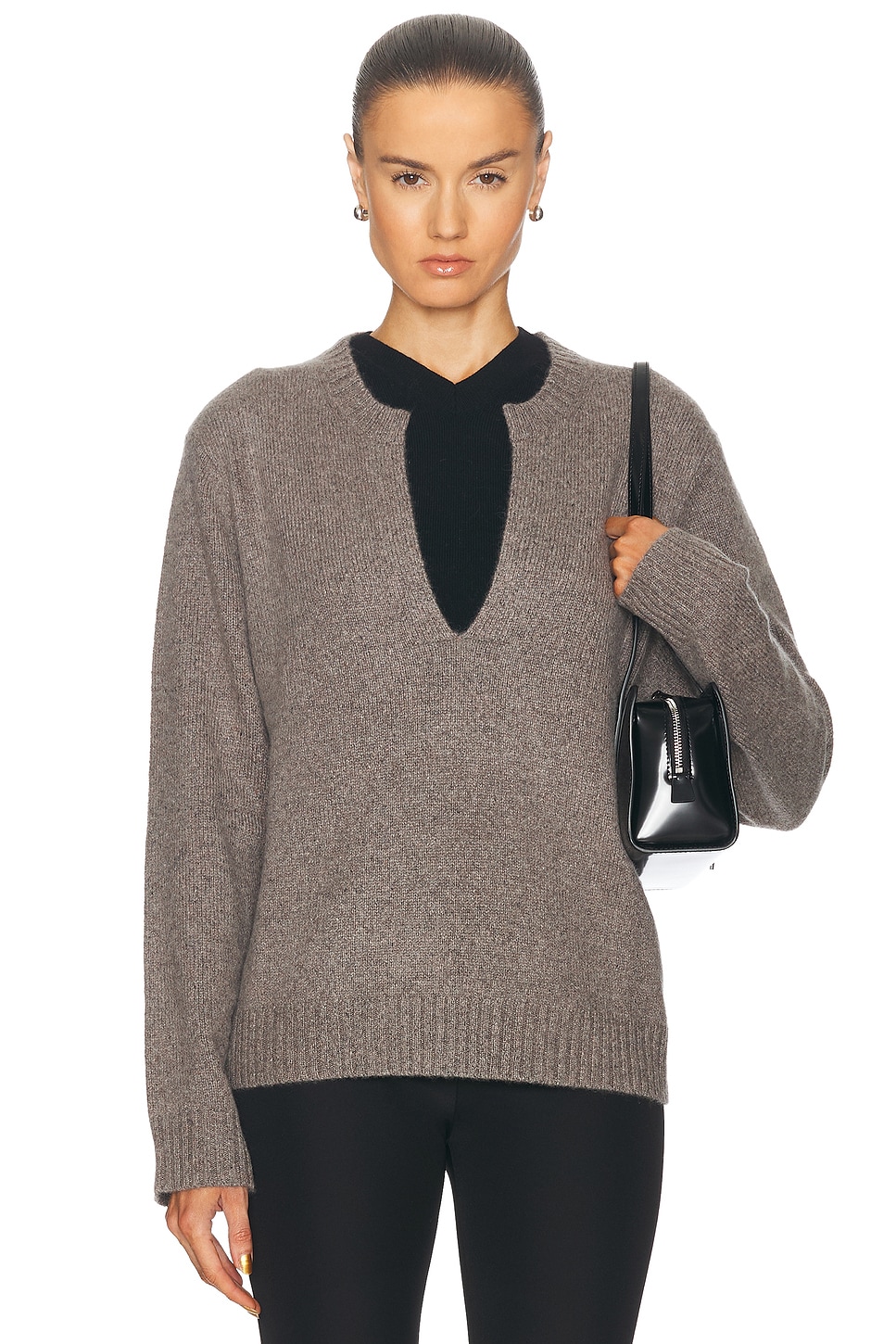 Shop Sandy Liang Nesh Sweater In Taupe