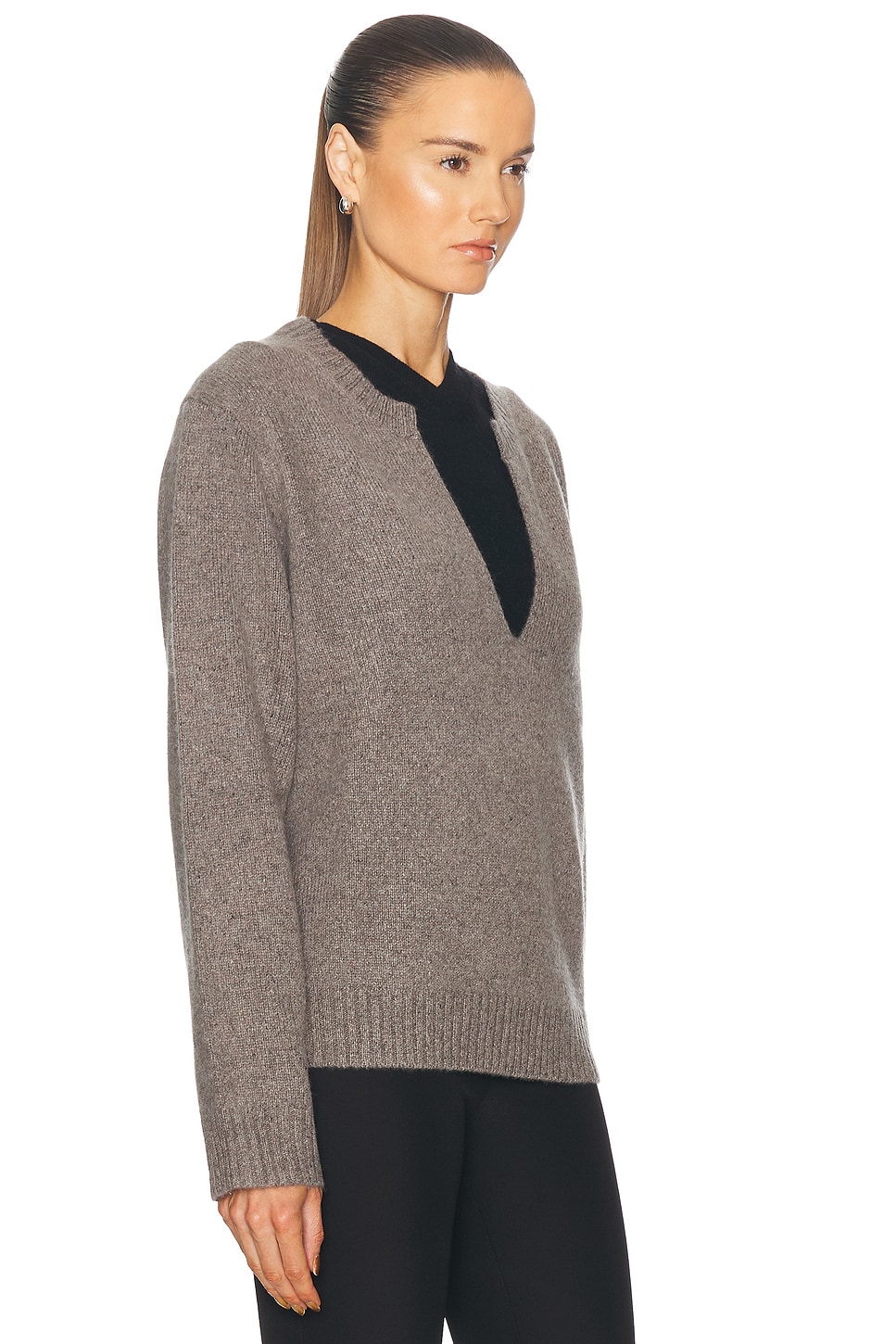 Shop Sandy Liang Nesh Sweater In Taupe