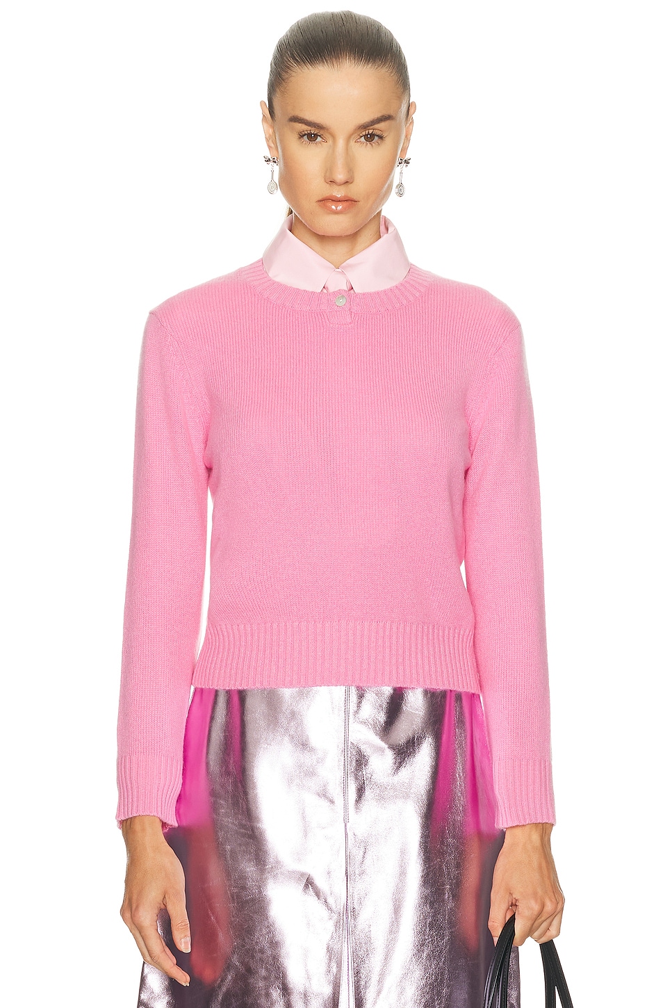 Image 1 of Sandy Liang Pino Sweater in Pink