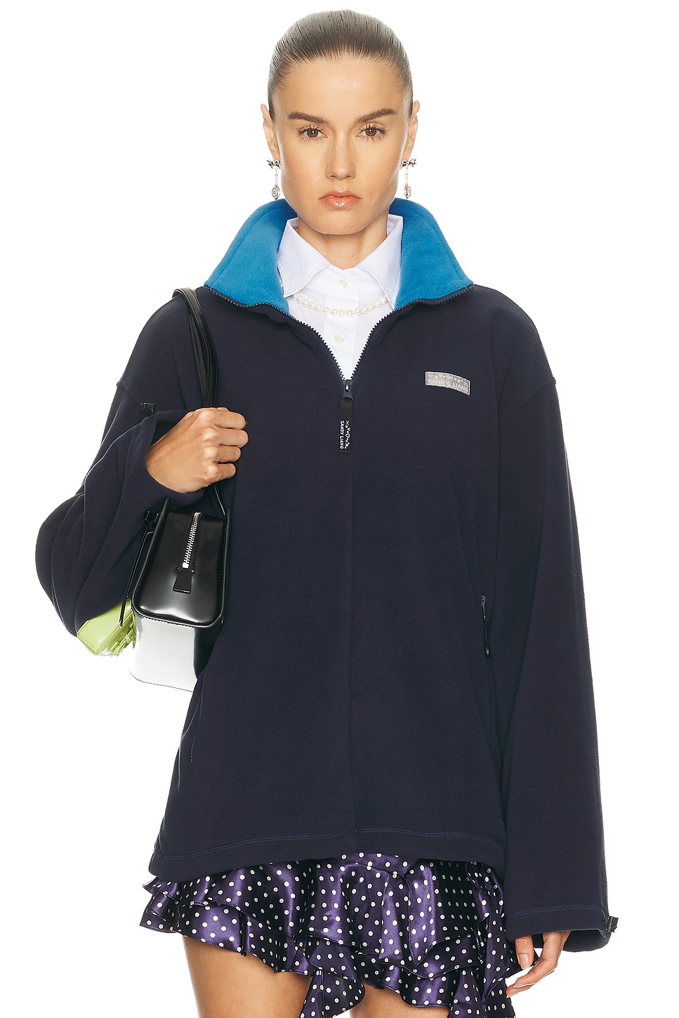 Image 1 of Sandy Liang Ascher Pullover in Navy